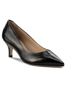 Solo Femme Szpilki 48901-02-A19/E45-04-00 Czarny. Czarne szpilki Solo Femme, bez wzorów, ze skóry, bez obcasa. Za 339,99 zł.