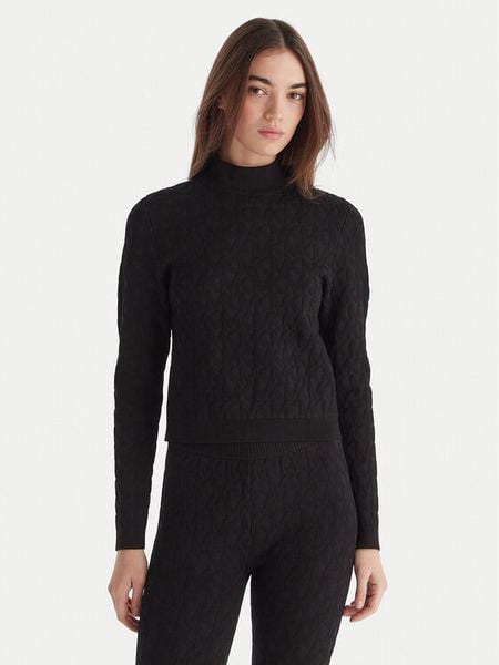 MICHAEL Michael Kors Golf MF5619YJWV Czarny Slim Fit. Czarne golfy MICHAEL Michael Kors, bez wzorów, z syntetyku. Za 367,99 zł.