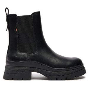 Botki Refresh. Czarne botki Refresh, bez wzorów, bez obcasa, na płaskiej podeszwie, bez zapięcia. Za 289,99 zł.