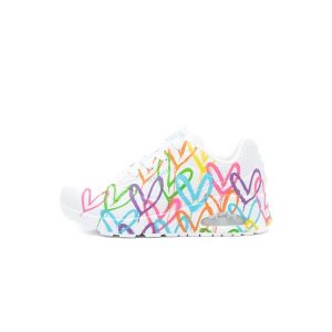 Buty do chodzenia damskie Skechers Uno Highlight Love. Buty sportowe Skechers, bez wzorów, z materiału, bez zapięcia, trekkingowe. Za 494,00 zł.
