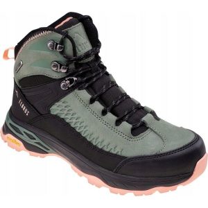 Damskie Skórzane Wodoodporne Buty Turystyczne Engen. Czarne buty trekkingowe Elbrus, bez zapięcia. Za 679,99 zł.