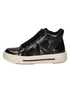 Caprice Skórzane sneakersy w kolorze czarnym rozmiar: 38. Czarne trampki Caprice, bez wzorów, ze skóry, za kostkę, bez zapięcia. Za 237,17 zł.