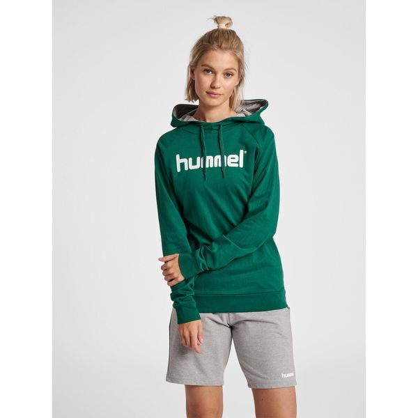 Bluza sportowa z kapturem damska Hummel Go Cotton Logo Hoodie Woman. Białe bluzy Hummel, xs, bez wzorów, z kapturem. W wyprzedaży za 178,50 zł.