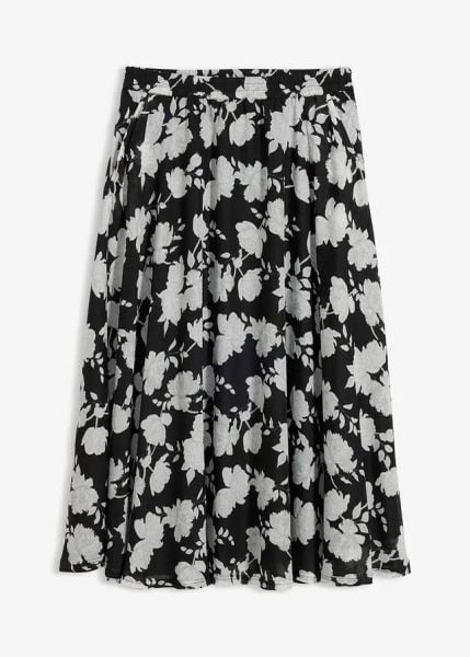 Spódnica maxi. Czarne spódnice bonprix, bez wzorów, maxi. Za 44,99 zł.