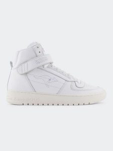 Kangaroos Skórzane sneakersy "Game Hi" w kolorze białym rozmiar: 37. Białe trampki KangaROOS, bez wzorów, z materiału, za kostkę, bez zapięcia. Za 295,99 zł.