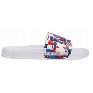 Klapki damskie Puma Bmw Mms Leadcat 2.0. Białe klapki Puma, bez wzorów, z materiału, bez obcasa. Za 95,90 zł.