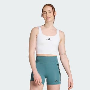 Koszulka Power Light Support Bra. Białe bluzki ADIDAS, xs, bez wzorów, sportowe, bez kołnierzyka, bez ramiączek. Za 199,00 zł.