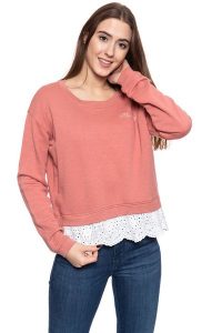 BLUZA MUSTANG Bea C 2in1-Style 1009092 8187. Czerwone bluzy Mustang, s, bez wzorów, bez kaptura. W wyprzedaży za 59,99 zł.