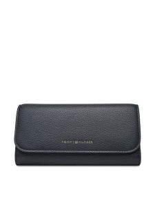 Tommy Hilfiger Portfel Th Flag Lrg Flap AW0AW17734 Granatowy. Niebieskie portfele TOMMY HILFIGER, bez wzorów, ze skóry. Za 249,99 zł.
