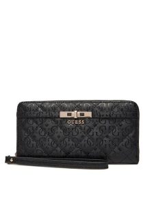 Guess Portfel Idra Slg SWGG81 57146 Czarny. Czarne portfele Guess, z aplikacjami, ze skóry. Za 249,99 zł.