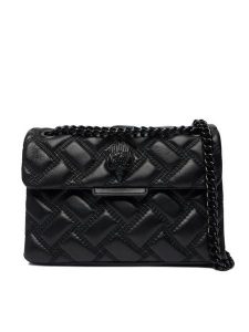 Kurt Geiger Torebka Mini Kensington 7376600109 Czarny. Czarne torebki wieczorowe Kurt Geiger, bez wzorów, ze skóry, bez dodatków. Za 699,99 zł.