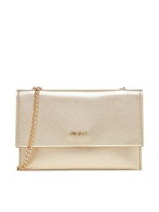 JENNY Torebka JNY-H-001-07 Złoty. Żółte torebki klasyczne Jenny, bez wzorów, z materiału, bez dodatków. Za 69,99 zł.