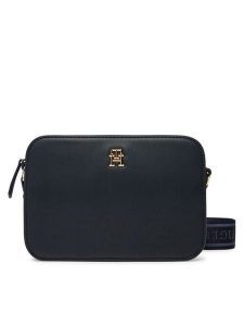 Tommy Hilfiger Torebka Th Logotape Camera Bag AW0AW17229 Granatowy. Niebieskie listonoszki TOMMY HILFIGER, bez wzorów, ze skóry, bez dodatków. Za 259,99 zł.