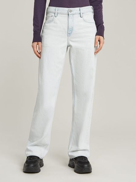 G-Star Dżinsy "Judee" - Loose fit - w kolorze biało-błękitnym rozmiar: W31/L32. Białe jeansy G-Star, z aplikacjami, z bawełny. Za 209,33 zł.