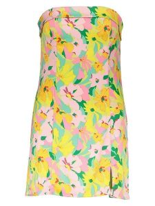 Gina Tricot Sukienka ze wzorem rozmiar: 42. Sukienki Gina Tricot, bez wzorów, bez kołnierzyka, bez ramiączek, mini. Za 41,69 zł.