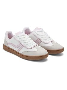 Inselhauptstadt Sneakersy w kolorze biało-jasnoróżowo-beżowym rozmiar: 42. Białe trampki Inselhauptstadt, bez wzorów, bez zapięcia. Za 57,60 zł.