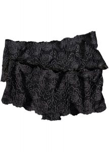 "Figi ""panty"" z koronki (2 pary)". Czarne figi bonprix, bez wzorów, z koronki. Za 39,99 zł.