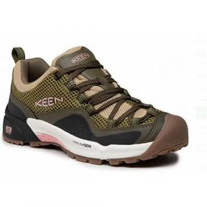 Buty trekkingowe damskie Keen Crest Vent. Zielone buty trekkingowe Keen, z materiału, bez zapięcia. Za 550,60 zł.