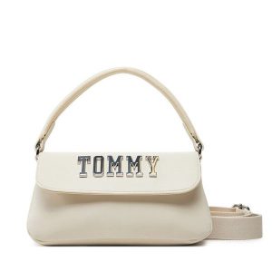Torebka Tommy Jeans. Brązowe torebki klasyczne Tommy Jeans, bez wzorów, z jeansu, bez dodatków. Za 239,99 zł.