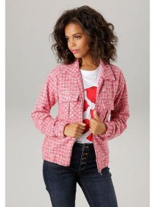 Aniston Bluza w kolorze różowym rozmiar: 40. Różowe bluzy Aniston, bez wzorów, bez kaptura. Za 127,35 zł.