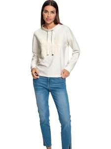 Heine Bluza w kolorze kremowym rozmiar: 48. Brązowe bluzy Heine, bez wzorów, bez kaptura. Za 74,11 zł.