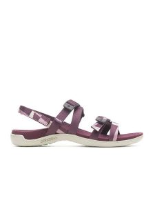 Merrell Sandały "District 3" w kolorze fioletowym rozmiar: 36. Różowe sandały Merrell, bez wzorów, z otwartym noskiem, bez obcasa, bez zapięcia. Za 163,26 zł.