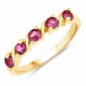 Rafaela Donata Pierścionek Srebro wysokiej próby Żółte złoto Pierścionki 1 ct Damski. Żółte pierścionki Rafaela Donata, pozłacane. Za 329,99 zł.