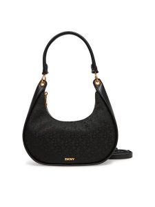DKNY Torebka R44EFI49 Czarny. Czarne torebki klasyczne DKNY, bez wzorów, z materiału, bez dodatków. Za 559,99 zł.