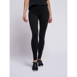 Damskie legginsy Hummel hmlSommer. Czarne legginsy Hummel, bez wzorów, z bawełny. Za 114,50 zł.