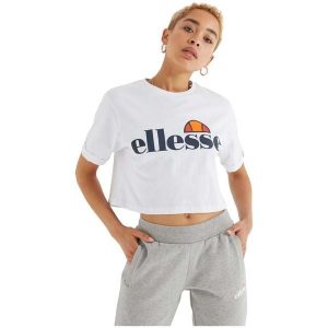Koszulka damska Ellesse Alberta. Białe bluzki Ellesse, m, bez wzorów, sportowe, bez kołnierzyka, bez ramiączek. Za 77,99 zł.