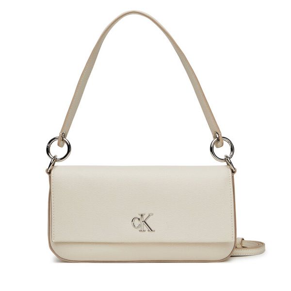 Torebka Calvin Klein Jeans. Białe torebki klasyczne Calvin Klein Jeans, bez wzorów, z jeansu, bez dodatków. Za 309,99 zł.