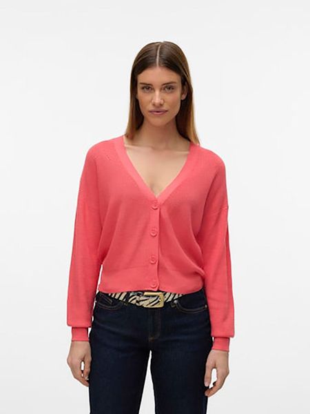 Vero Moda Kardigan w kolorze koralowym rozmiar: L. Czerwone kardigany Vero Moda, z wiskozy. Za 87,40 zł.