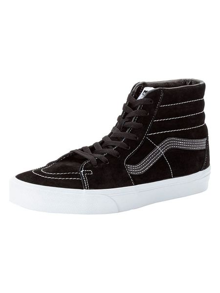 Vans Skórzane sneakersy "SK8 Hi" w kolorze czarnym rozmiar: 41. Czarne trampki Vans, bez wzorów, za kostkę, bez zapięcia. Za 205,45 zł.