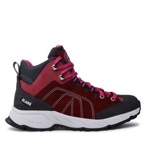 Trekkingi Olang. Czerwone buty sportowe Olang, bez wzorów, bez zapięcia, trekkingowe. Za 489,99 zł.