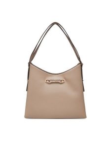 Guess Torebka Lefia HWBG96 44020 Beżowy. Brązowe torebki klasyczne Guess, z aplikacjami, ze skóry, bez dodatków. Za 489,99 zł.