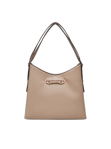 Guess Torebka Lefia HWBG96 44020 Beżowy. Brązowe torebki klasyczne Guess, z aplikacjami, ze skóry, bez dodatków. Za 349,99 zł.