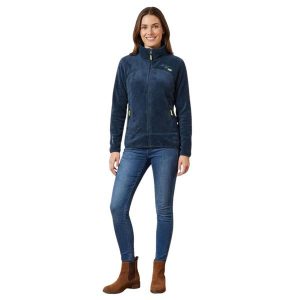 Bluza turystyczna damska Geographical Norway Upaline Basic. Niebieskie bluzy Geographical Norway, s, bez wzorów, z polaru, bez kaptura. Za 142,24 zł.