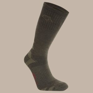 Skarpetki Craghoppers Nosilife Adventure. Zielone skarpetki Craghoppers, bez wzorów, z wełny. Za 104,25 zł.