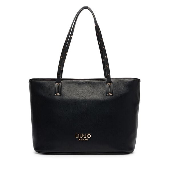 Torebka Liu Jo. Czarne shopper bag Liu Jo, bez wzorów, bez dodatków. Za 499,99 zł.