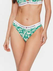 Tommy Hilfiger Dół od bikini UW0UW05365 Zielony. Zielone bikini TOMMY HILFIGER, bez wzorów, z syntetyku. Za 149,99 zł.
