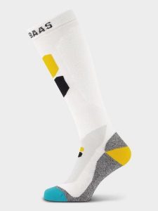 Skarpety narciarskie unisex Poederbaas Technical Bamboo Freeride 1 para. Białe skarpetki POEDERBAAS, bez wzorów, z materiału. Za 156,02 zł.