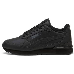 Adidasy Puma St Runner V4 L Jr, Dla obu płci. Czarne buty sportowe Puma, bez wzorów, z materiału, bez zapięcia. Za 325,00 zł.
