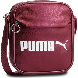 Saszetka PUMA - Campus Portable 075004 05 Pomegranate Metallic. Czerwone nerki i saszetki marki Puma, ze skóry ekologicznej. Za 99,00 zł.