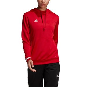 Bluza piłkarska adidas Team 19 Hoody W DX7338. Białe bluzy ADIDAS, xs, bez wzorów, bez kaptura. Za 81,00 zł.