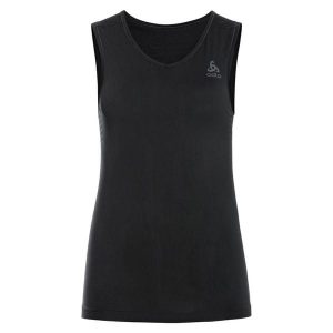 Koszulka tech. damska Odlo BL TOP v-neck singlet PERFORMANCE X-LIGH. Czarne koszule nocne ODLO, bez wzorów, bez ramiączek. Za 199,99 zł.