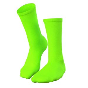 Sportowe skarpety do kolarstwa - neon zielony. Zielone skarpetki C-LAB, bez wzorów. Za 75,00 zł.