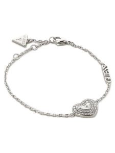 Guess Bransoletka JUBB04 031JW Srebrny. Szare bransoletki Guess, srebrne. Za 157,99 zł.
