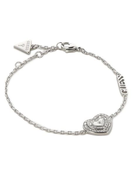 Guess Bransoletka JUBB04 031JW Srebrny. Szare bransoletki Guess, srebrne. Za 157,99 zł.