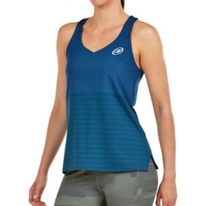 Bullpadel Women's Oza Tank Top. Niebieskie topy BULLPADEL, m, bez wzorów, klasyczne, bez kołnierzyka, bez ramiączek. Za 198,80 zł.