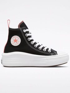 Converse Sneakersy "Chuck Taylor All Star Move Lift" w kolorze czarno-różowym rozmiar: 39. Czarne trampki Converse, bez wzorów, za kostkę, bez zapięcia. Za 149,31 zł.